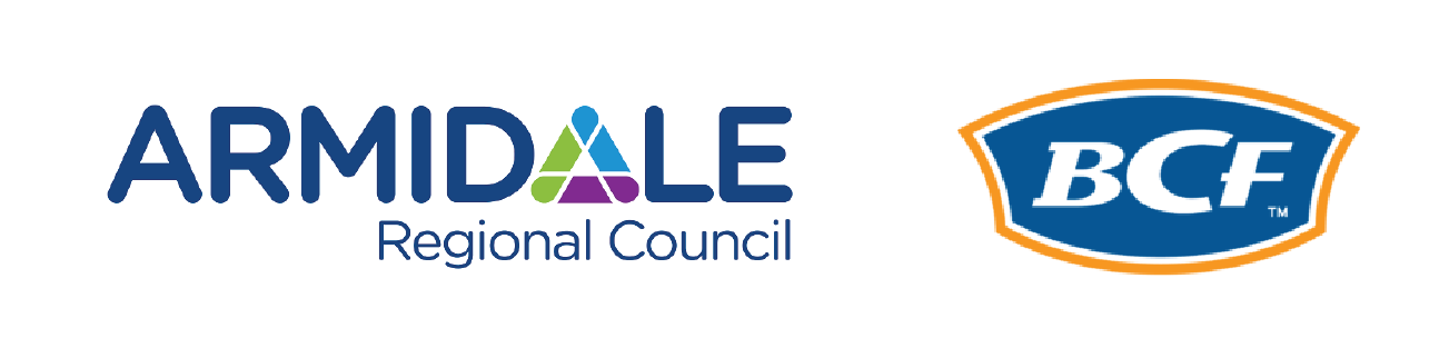 Armidale regional council and BCF logos