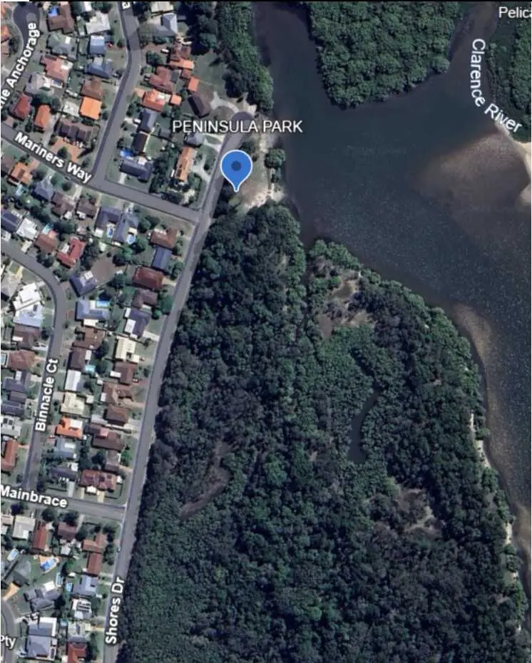 Google Maps image of Peninsula Park, Yamba NSW.